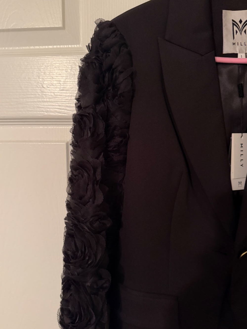 Milly mesh rose blazer - Picture 2 of 5